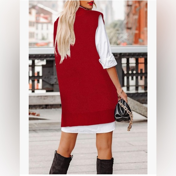 Viottiset Women's Ugly Christmas Sweater Vest/Jumper - Picture 2 of 5